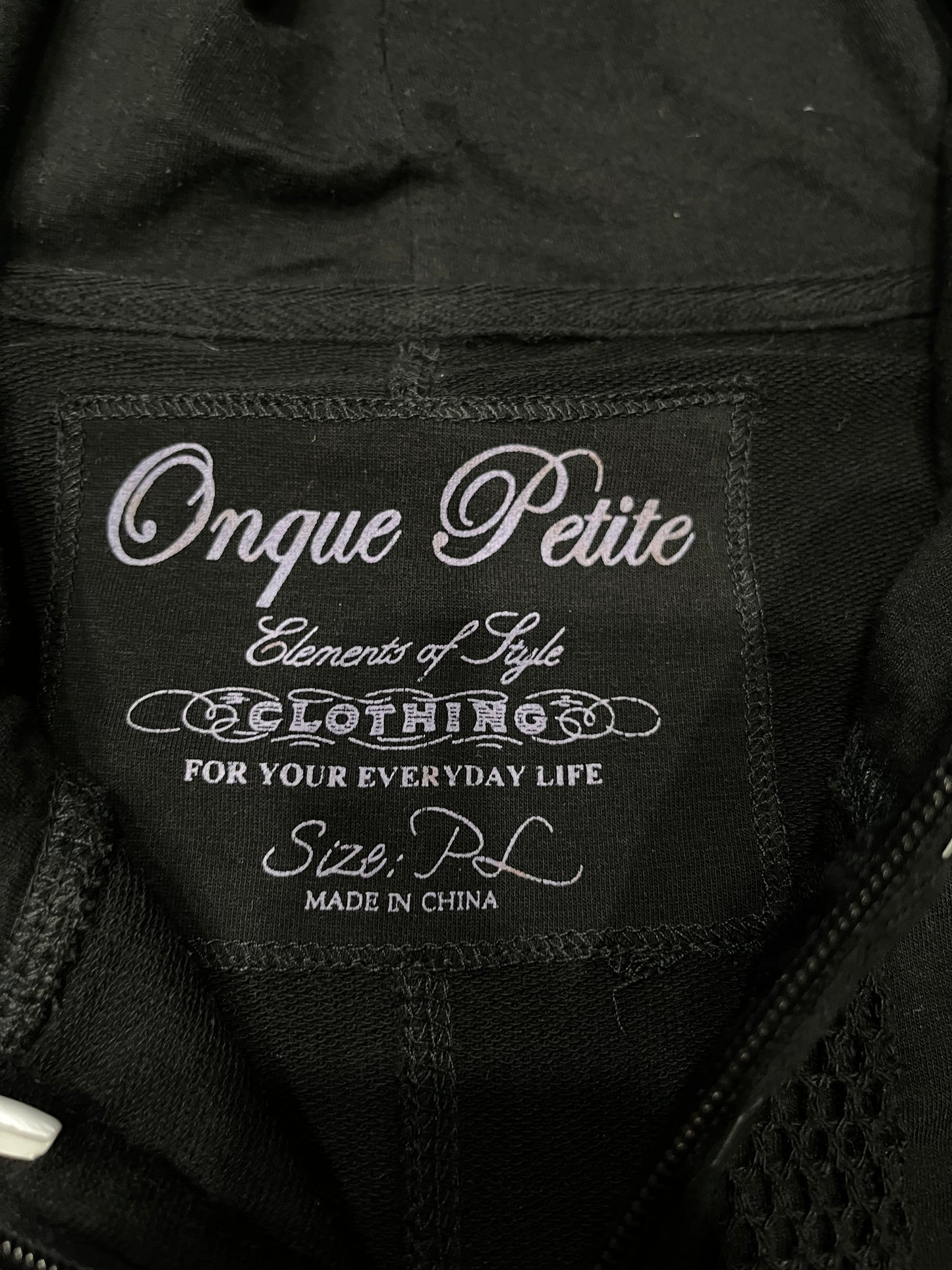 (XL/XXL) Grunge Stud Rhinestone Fishnet Jacket