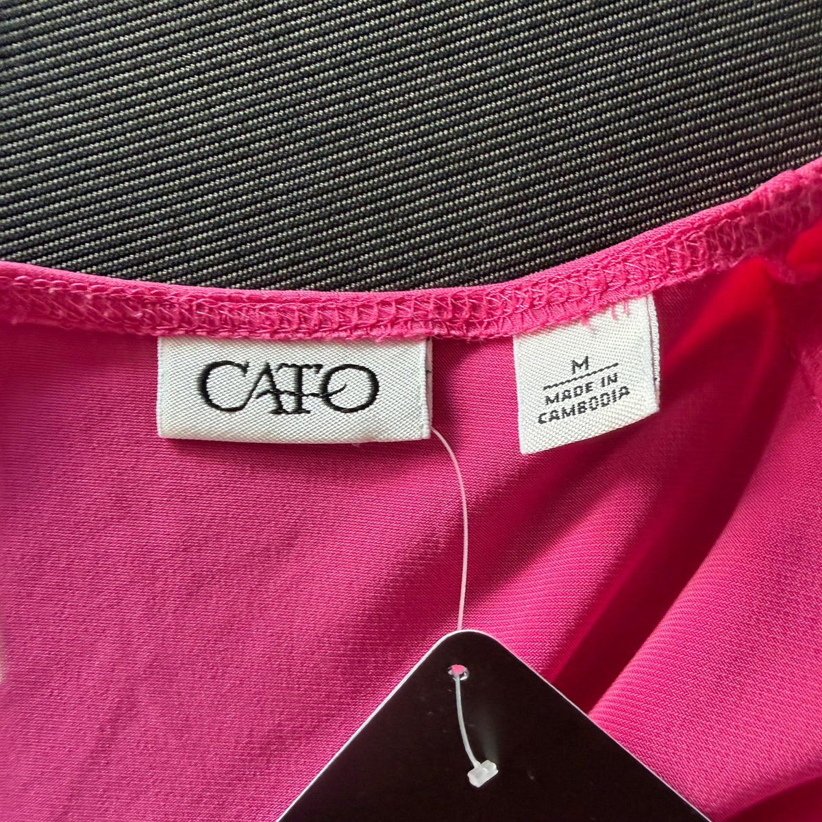 (M) y2k pink babydoll tie up top