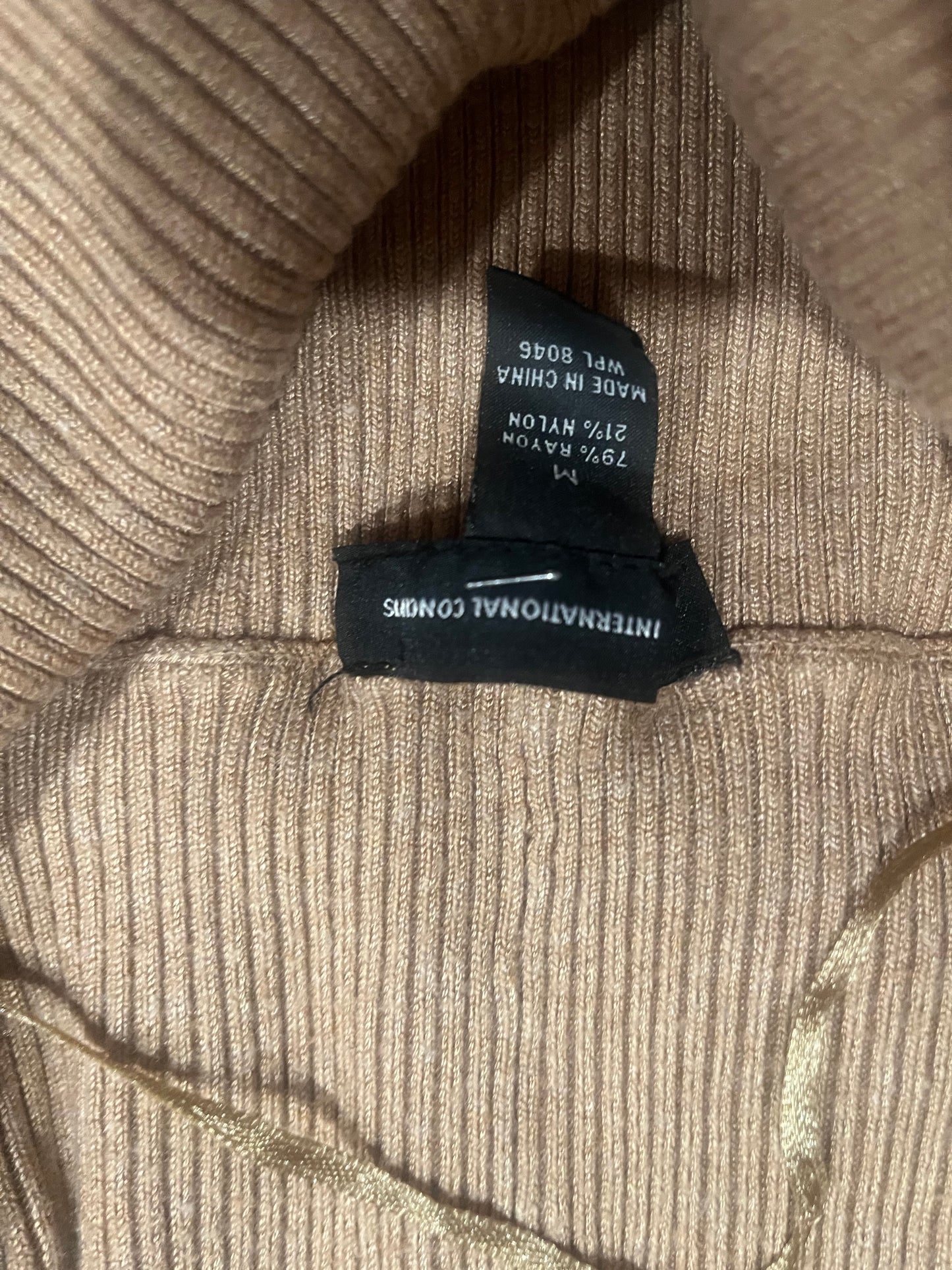 (M) 2000s Studed Pocket Cowl Neck Sweater Dress