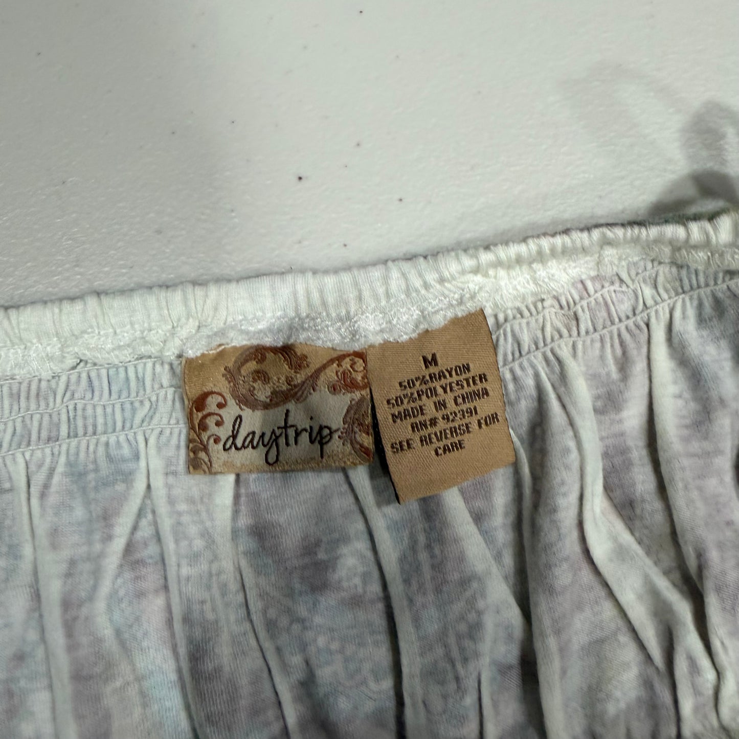 (M) Y2K Paisley Print Mini Dress/Top