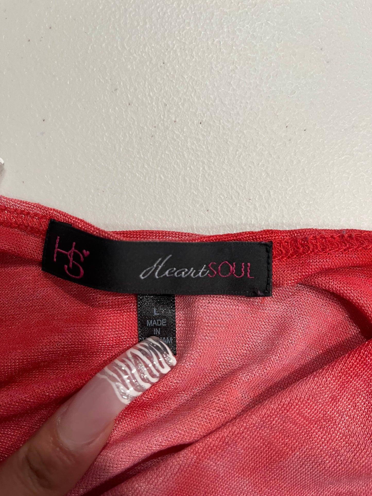 (L) Y2K Shoulder Detail Top