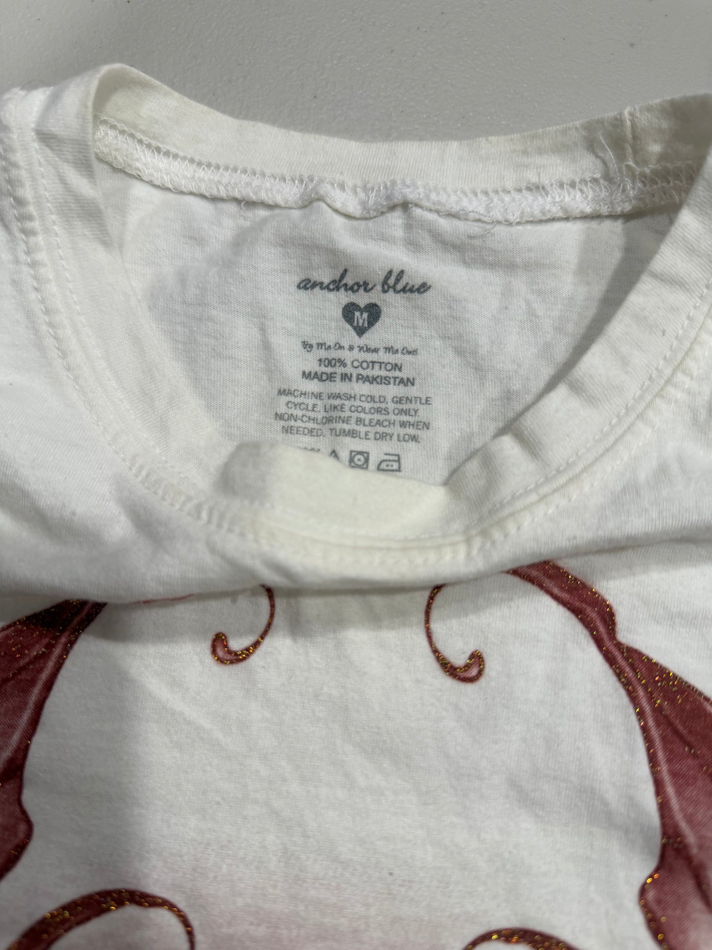 (M) glittery graphic fairy baby tee