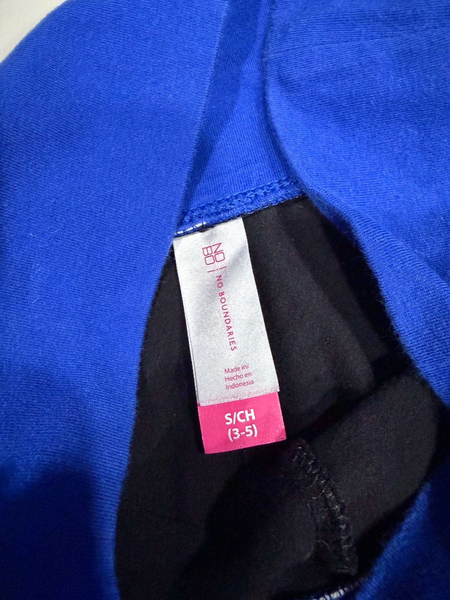 (S) 2000s no boundaries blue fold over flared leggings