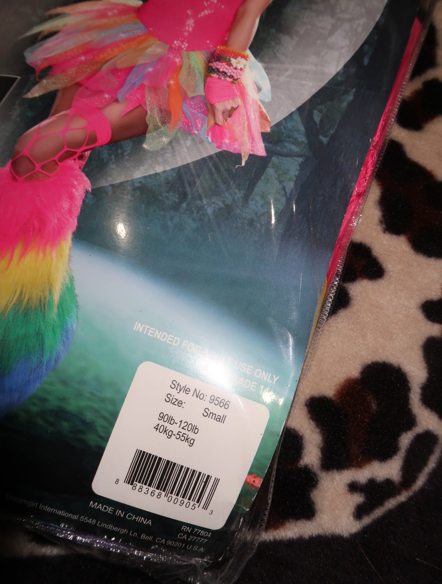 (S) NWT DREAMGIRL RAINBOW FAIRY COSTUME