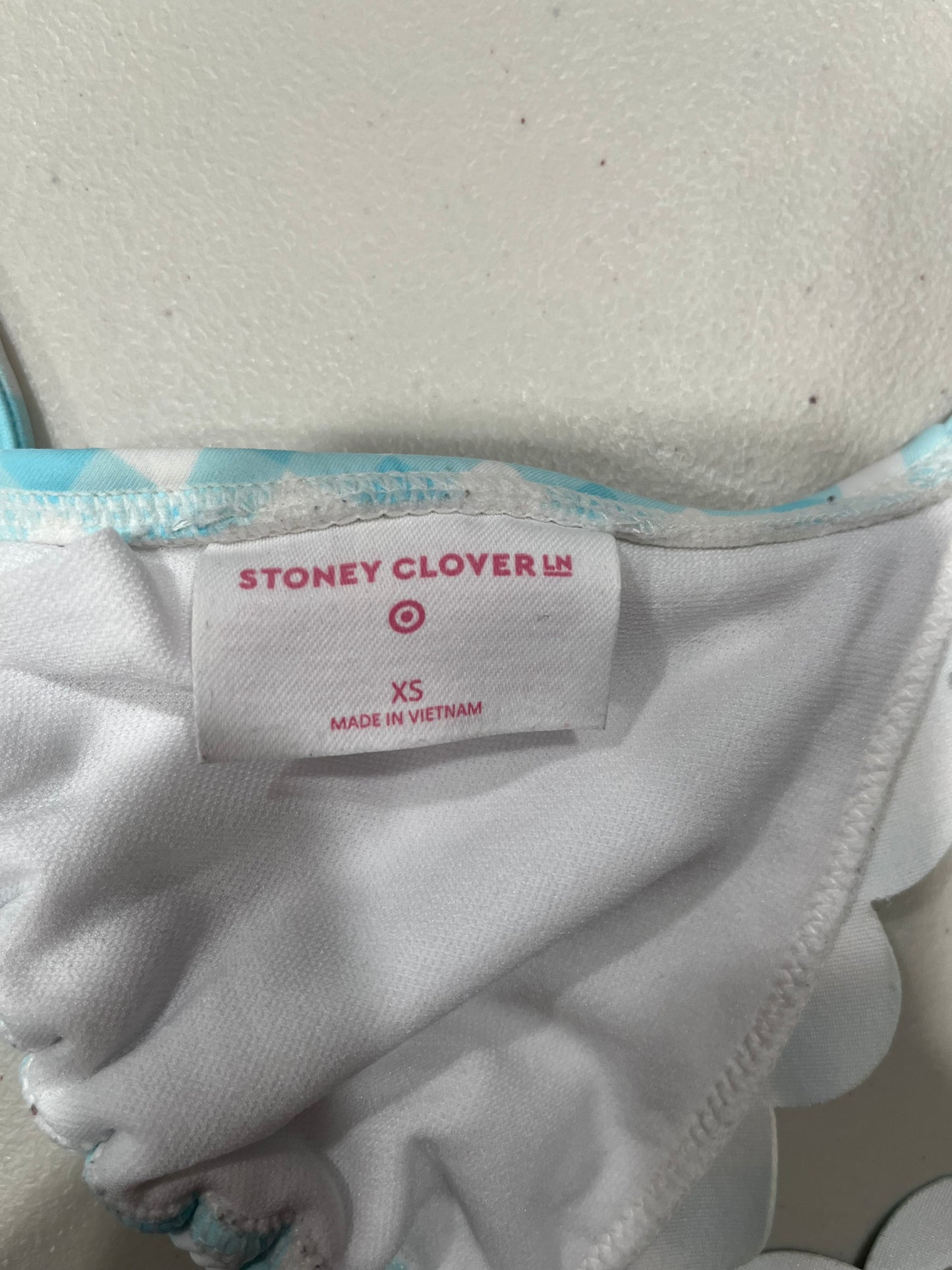 (XS/S) Pleaded Heart Charm Bikini Tank