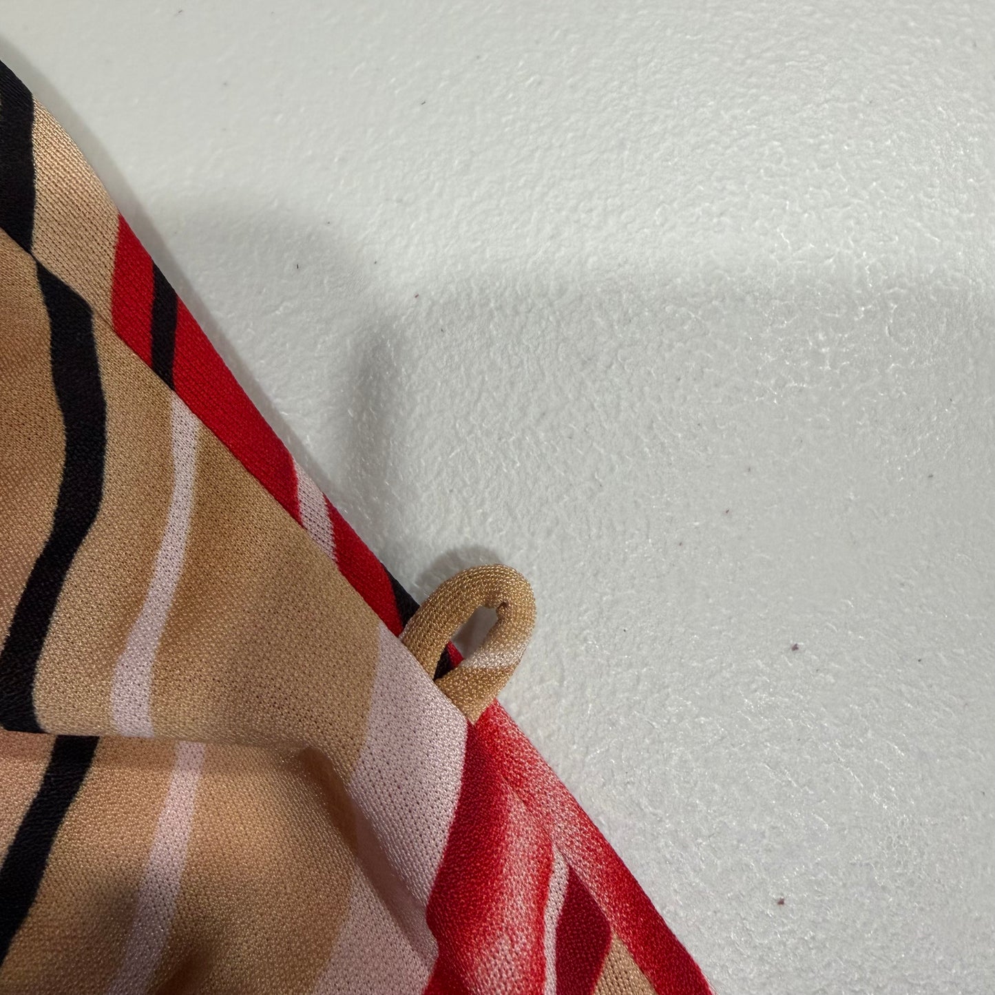 (S/M) vintage striped midi bodycon dress