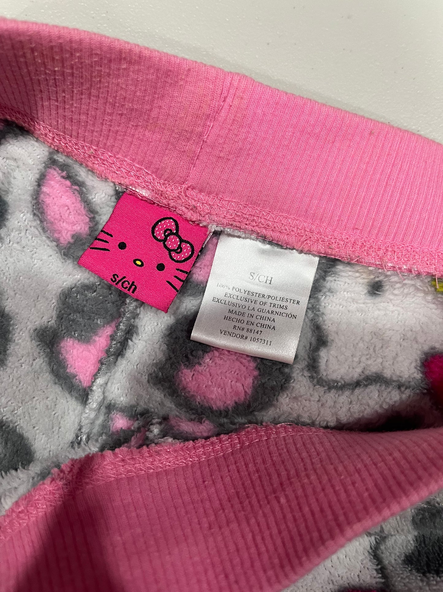 (S) Hello Kitty Fuzzy PJ Pants