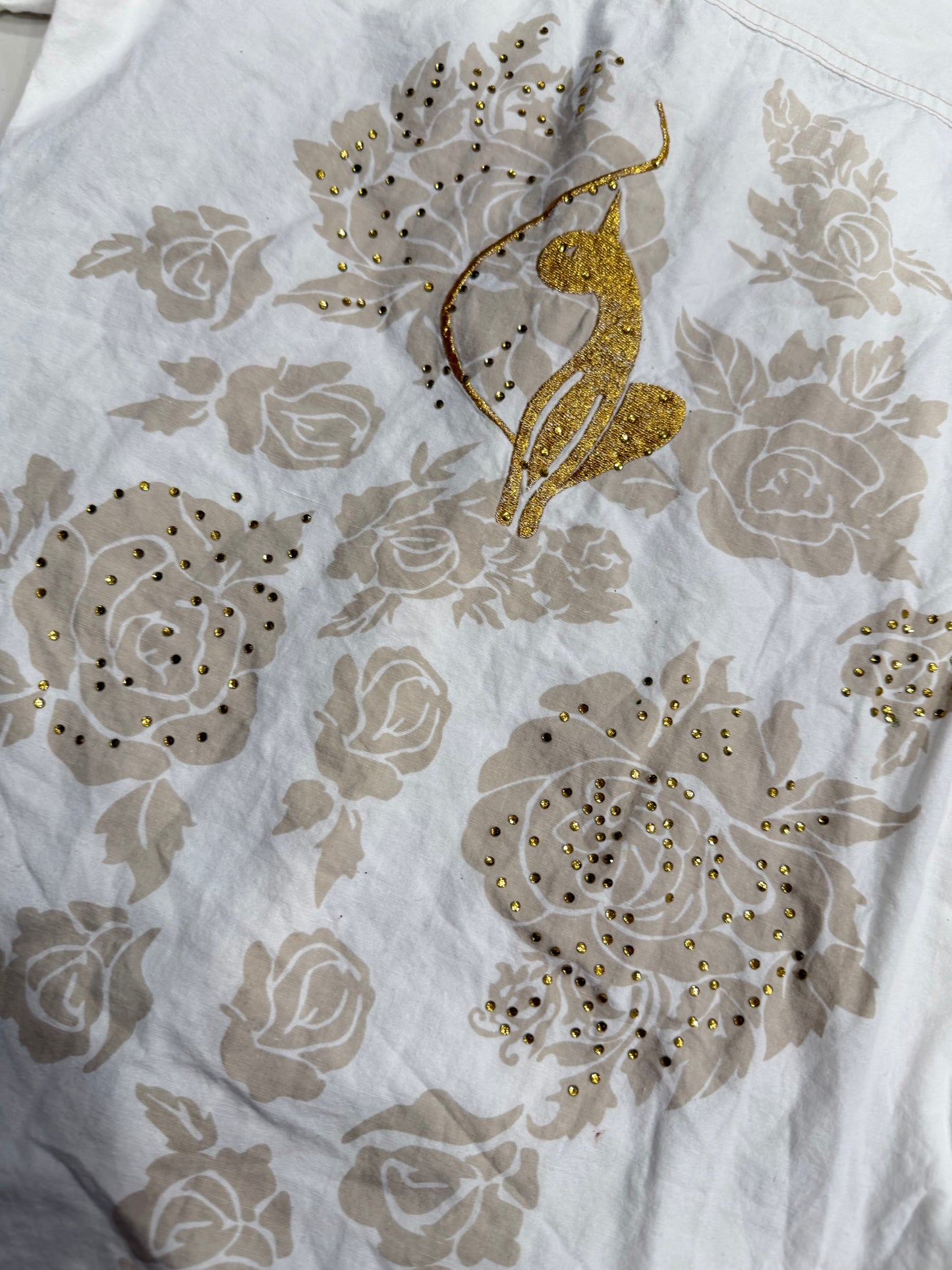 (XS/S) Y2K Baby Phat Embellished Button Up Embroidered Long Sleeve