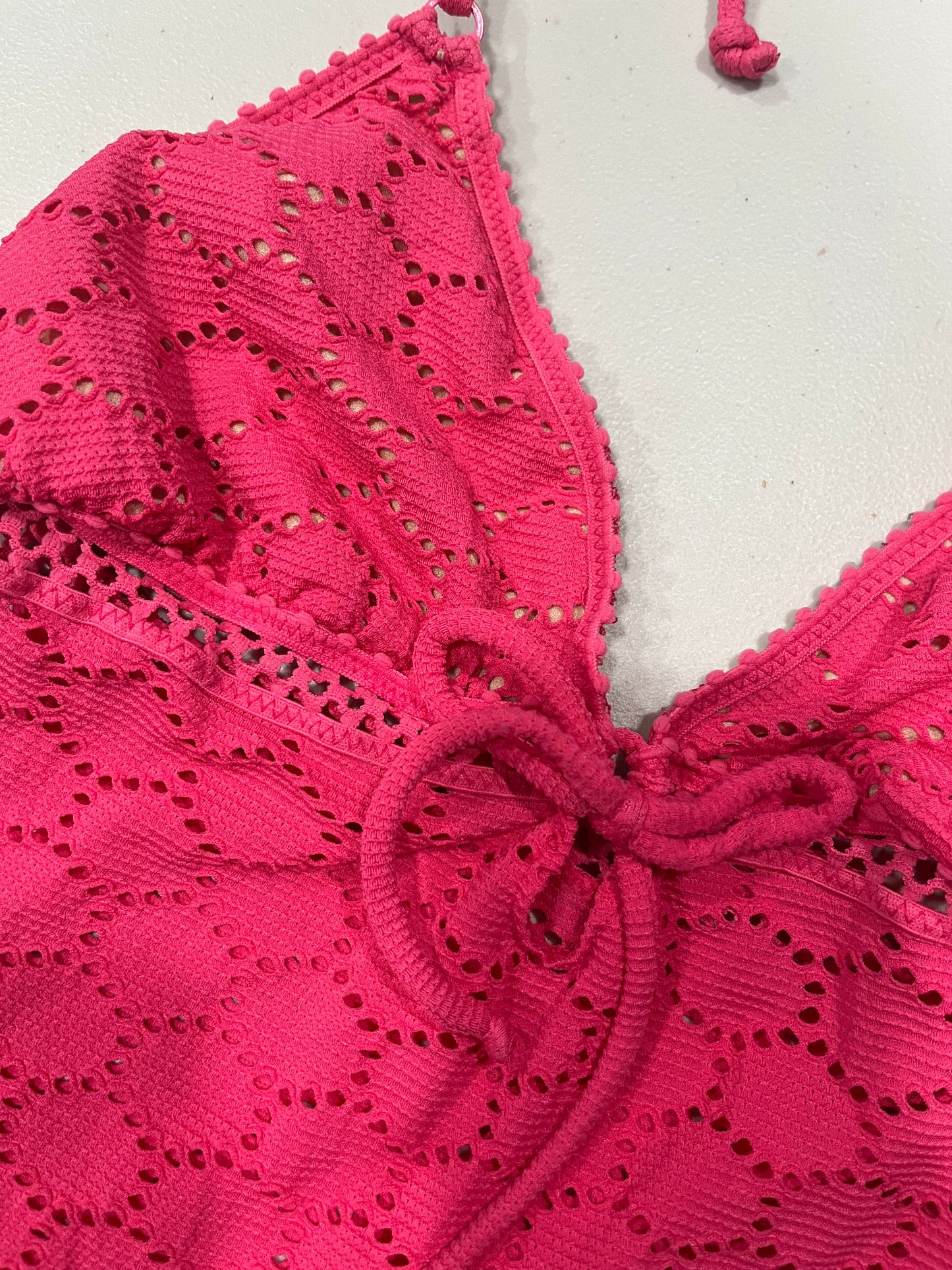 (S) Y2K Pink Tankini Swim Top