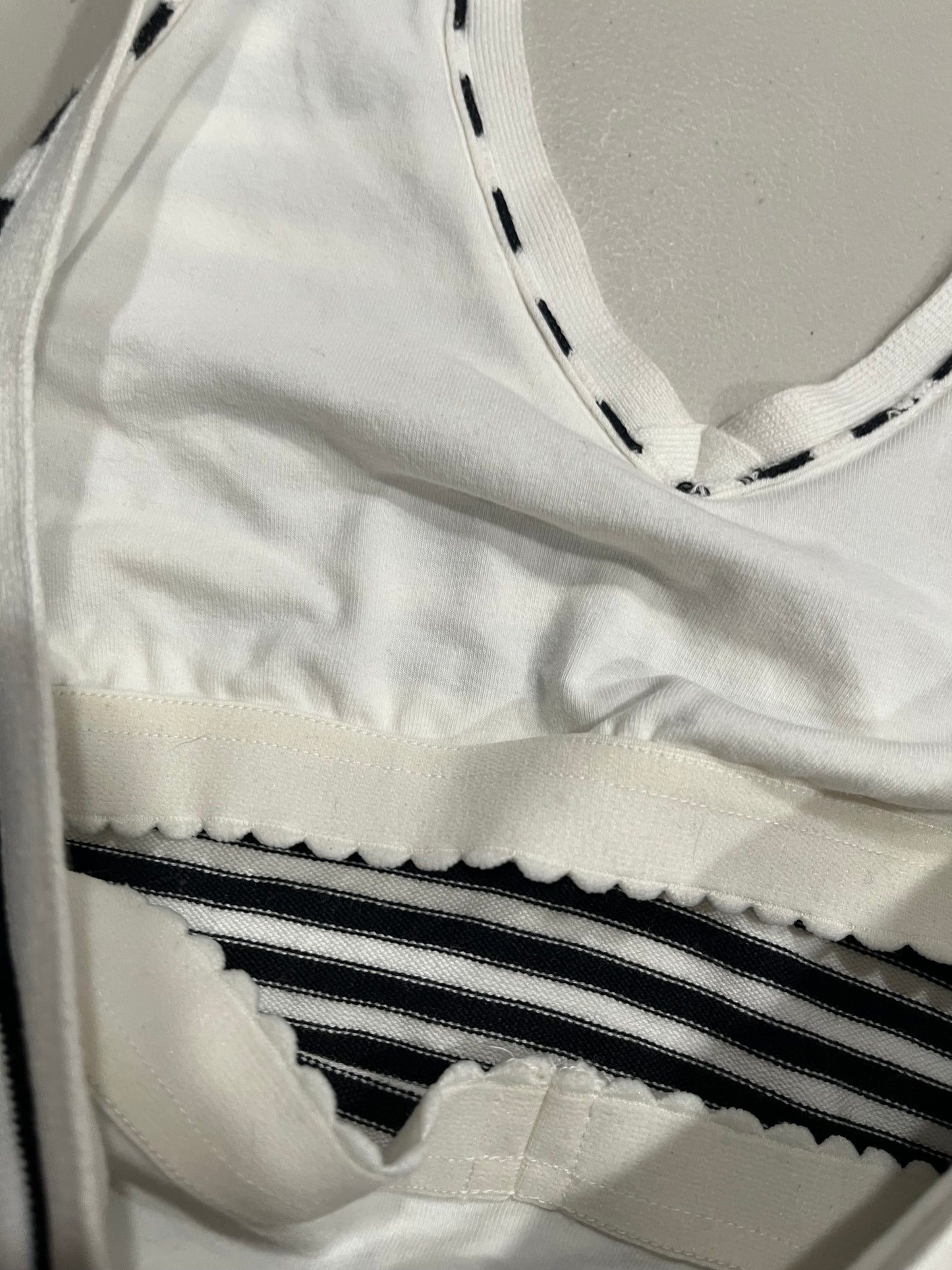 (S) VTG Gap Striped Halter Top