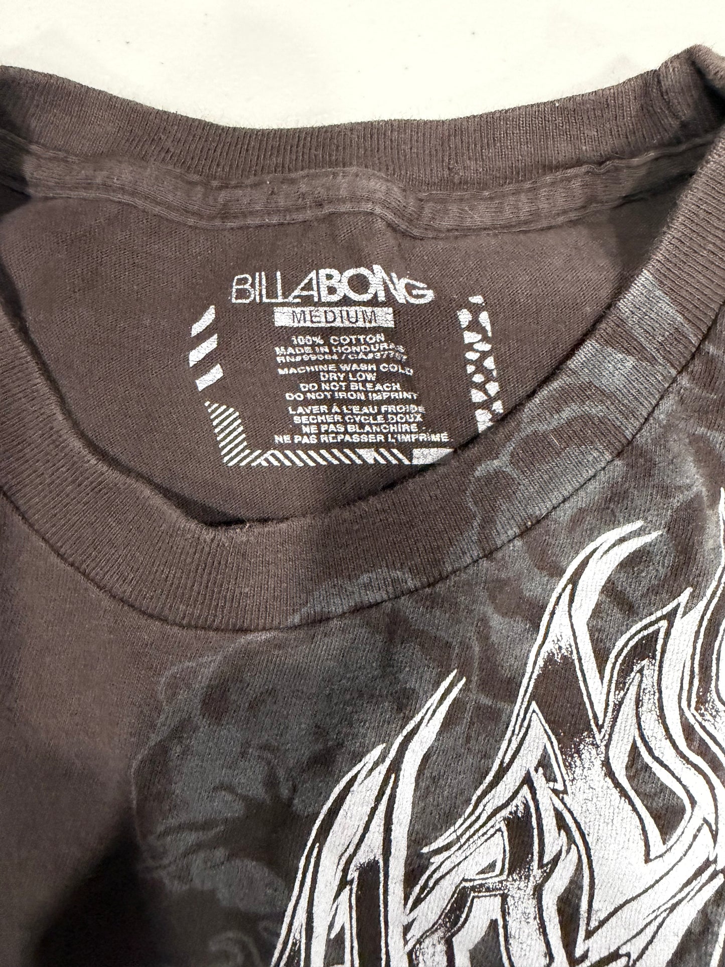 (XS/S) 2000s billabong graphic cropped tee