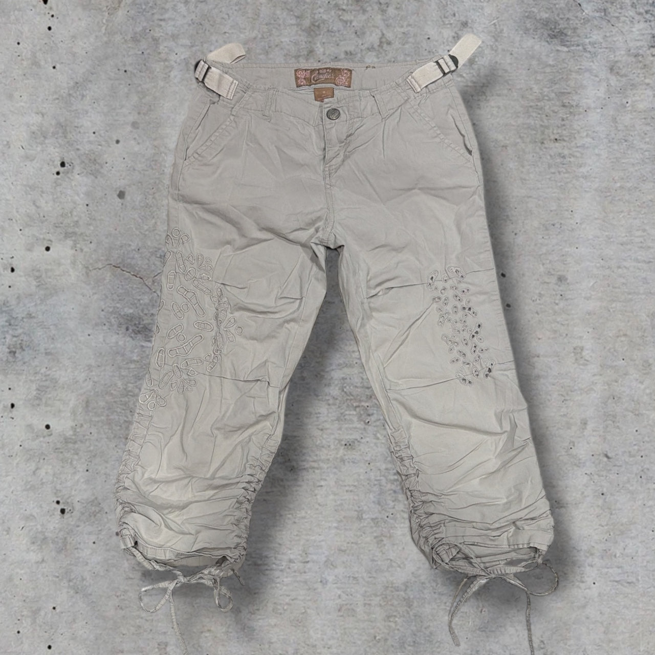 (0/1) vintage candie’s detailed capris