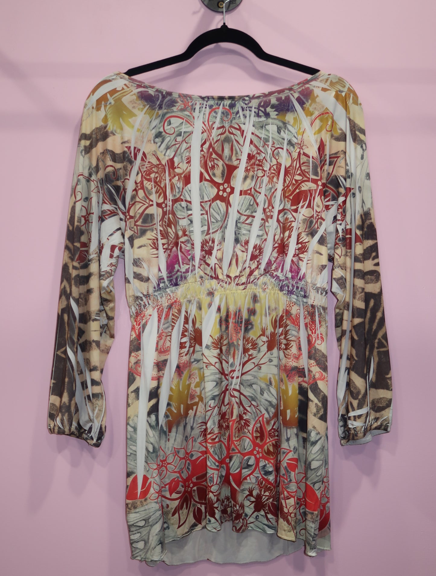 (L) Y2K multicoloured tunic dress