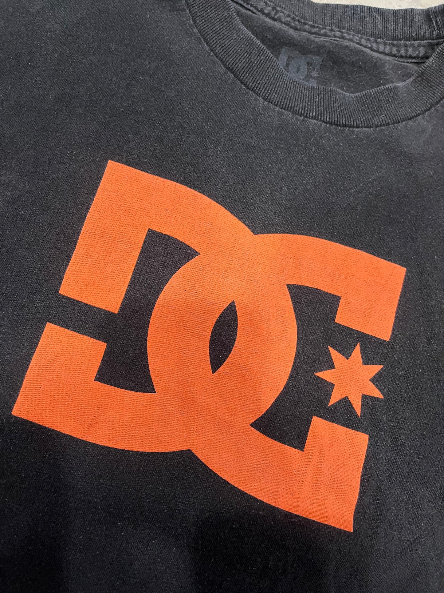 (S) DC Orange Graphic Logo Tee