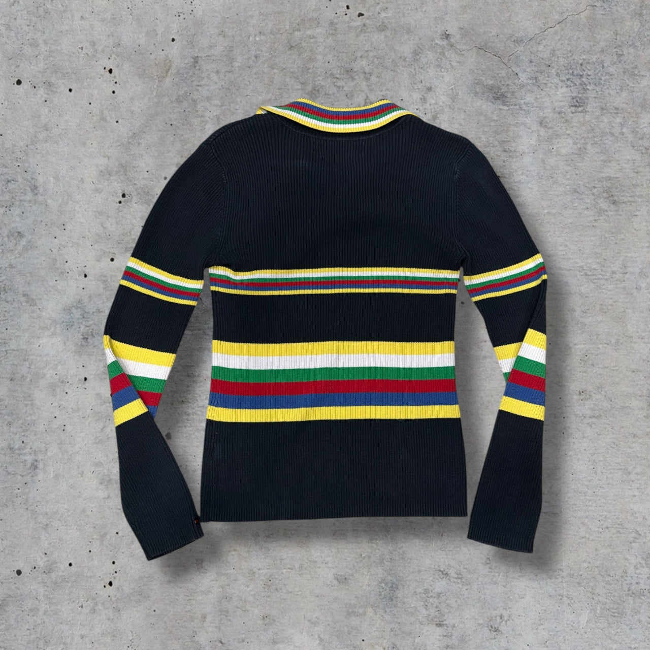 (M) vintage tommy hilfiger striped knit long sleeve