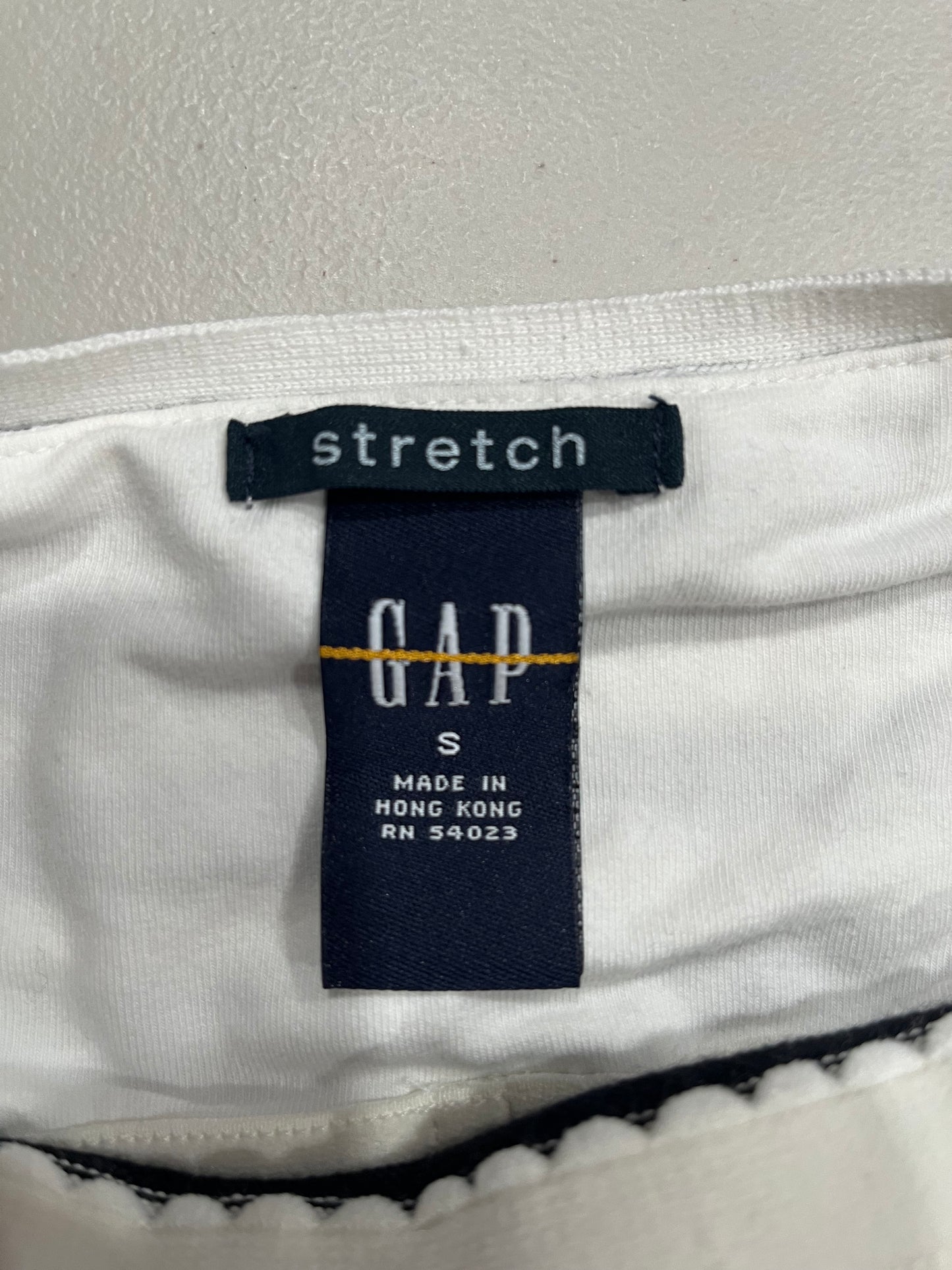 (S) VTG Gap Striped Halter Top