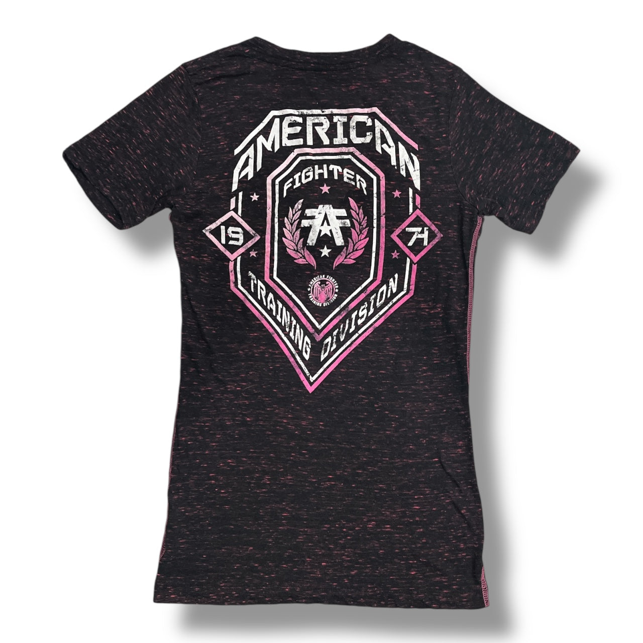 (M/L) American Fighter Pink & Black Mesh Top