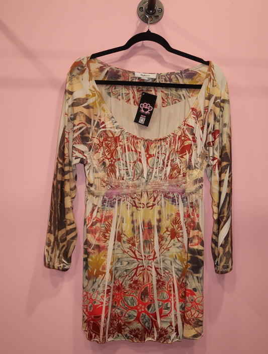 (L) Y2K multicoloured tunic dress