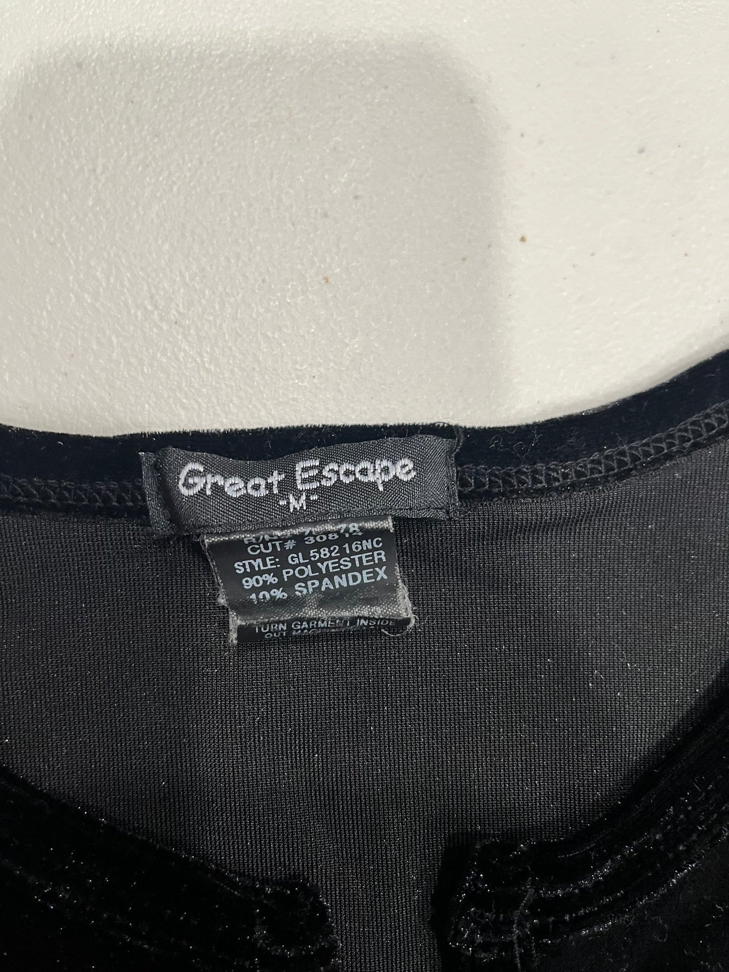 (S/M) Early 2000s Velour Butterfly Long Sleeve Top