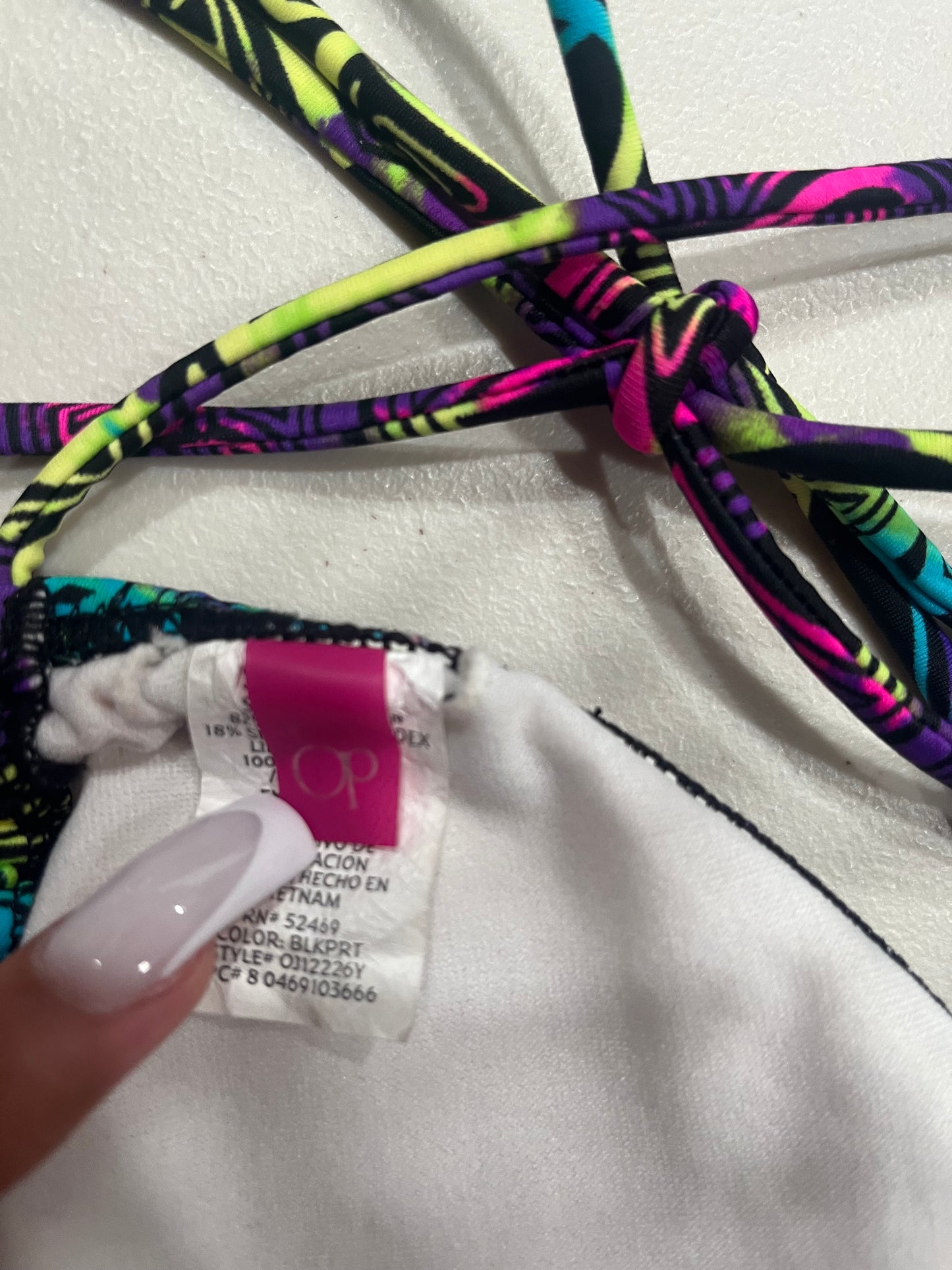 (S) Y2K Peace Bikini Top