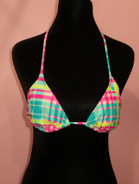(S) 2000s multicoloured bikini top