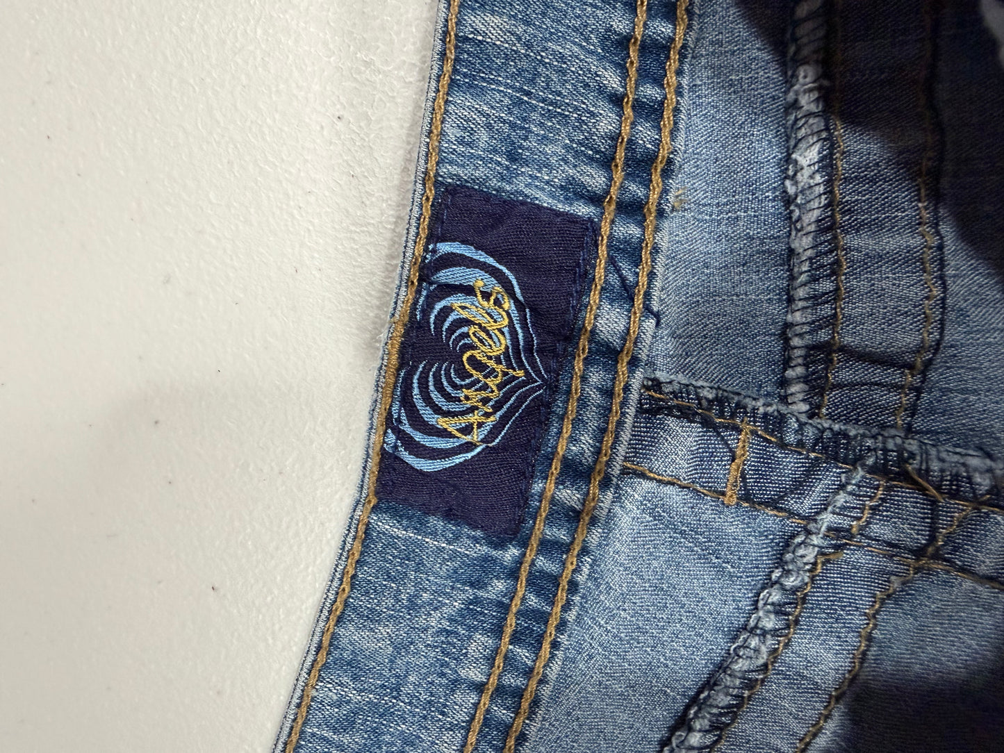 (28”) 2000s Angels Embroidered Denim Jeans