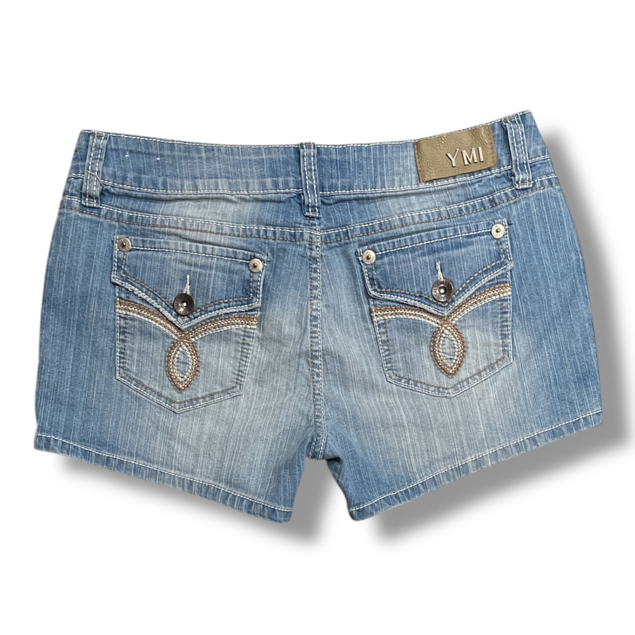 (31”) Grunge Studed Denim Shorts