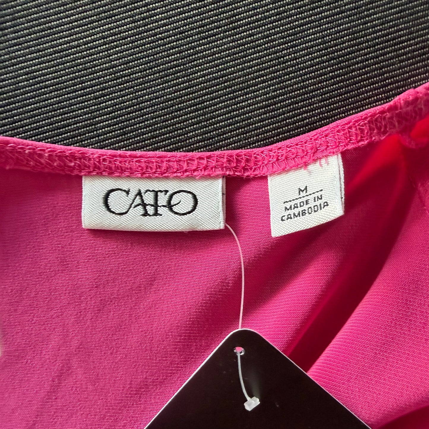 (M) y2k pink babydoll tie up top