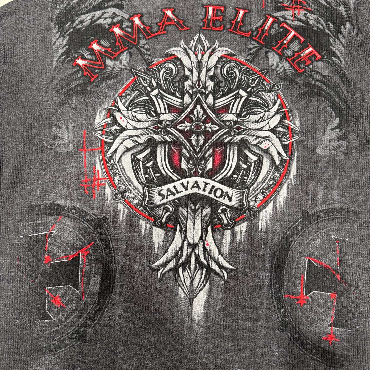 (XL) grunge MMA Elite Graphic Cross Thermal