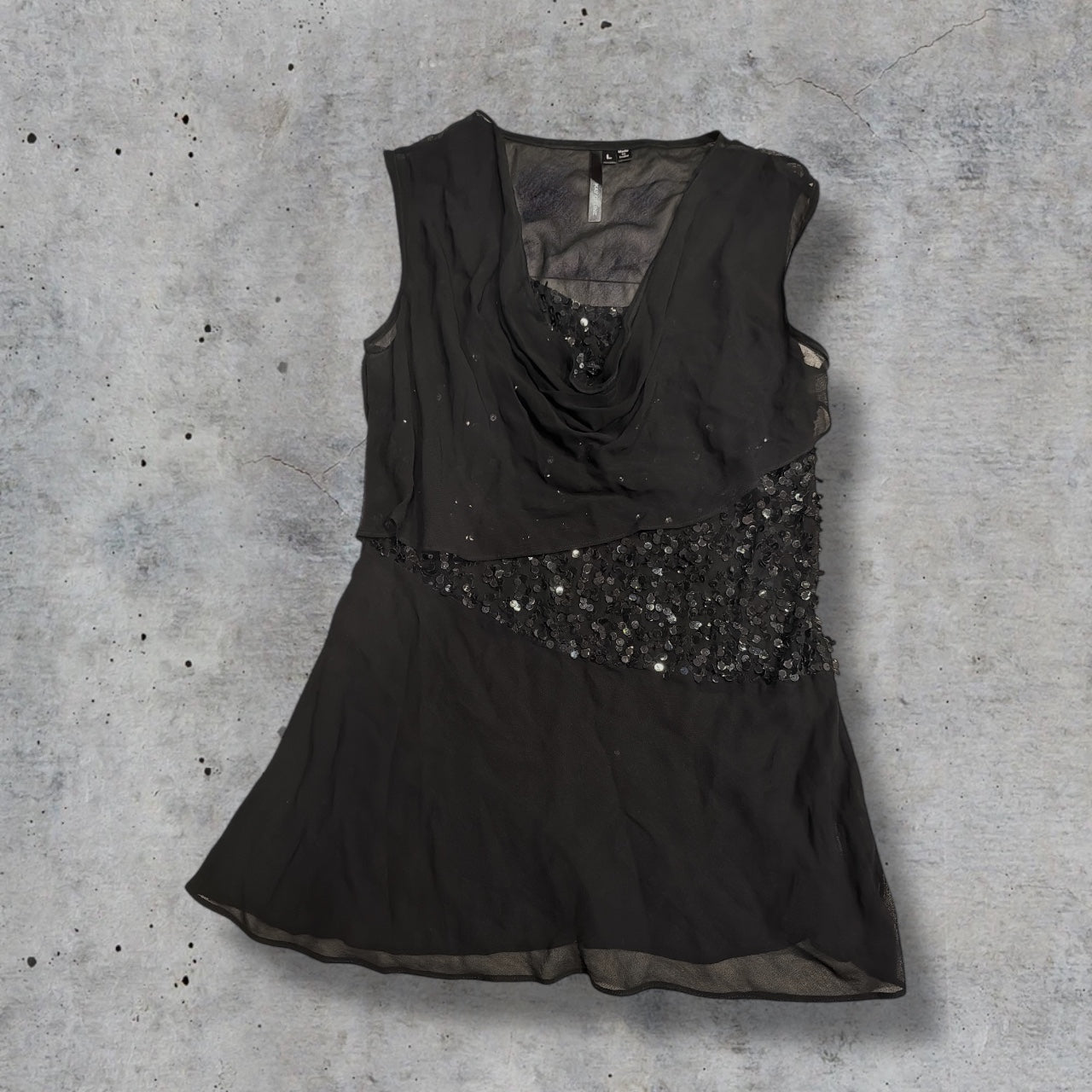 (L) 2000s sequin top