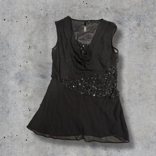 (L) 2000s sequin top