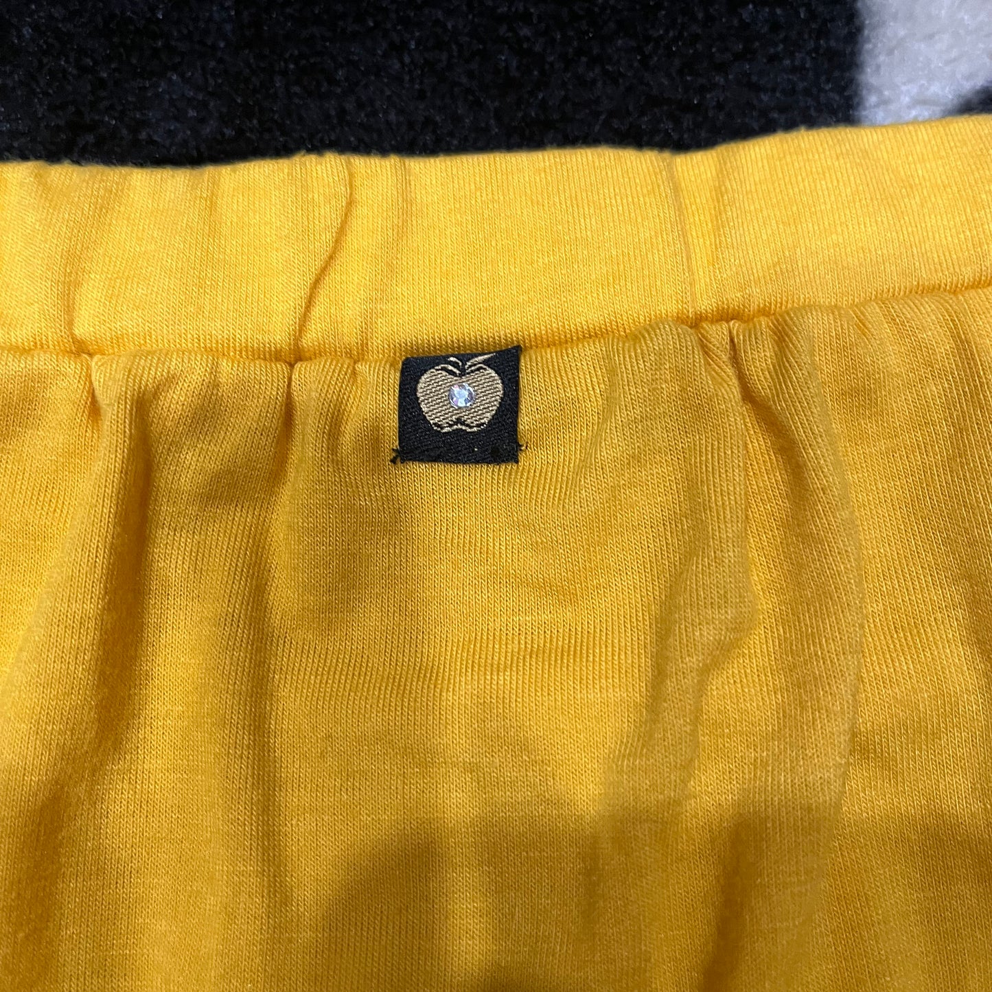 (L/XL) Y2K Apple Bottoms Rhinestoned Yellow Dress