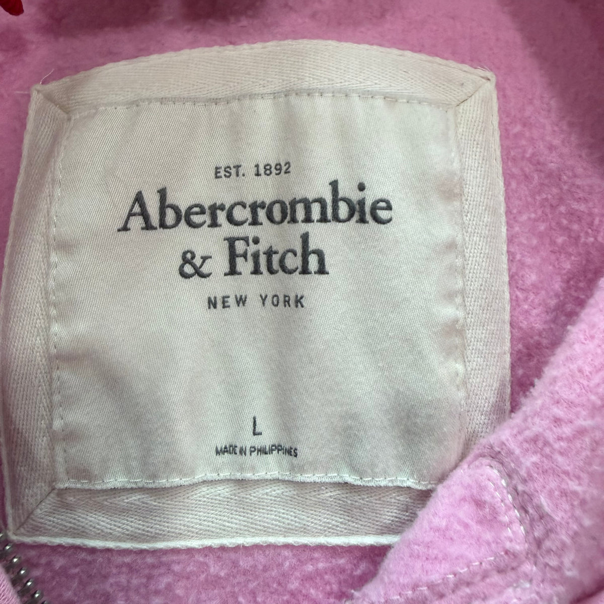 (M/L) Abercrombie & fitch pink zip up jacket