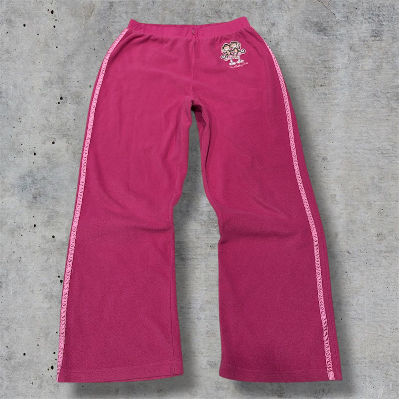 (XS/S) Early 2000s Bobby Jack Pink Tracksuit Embroidered Pants