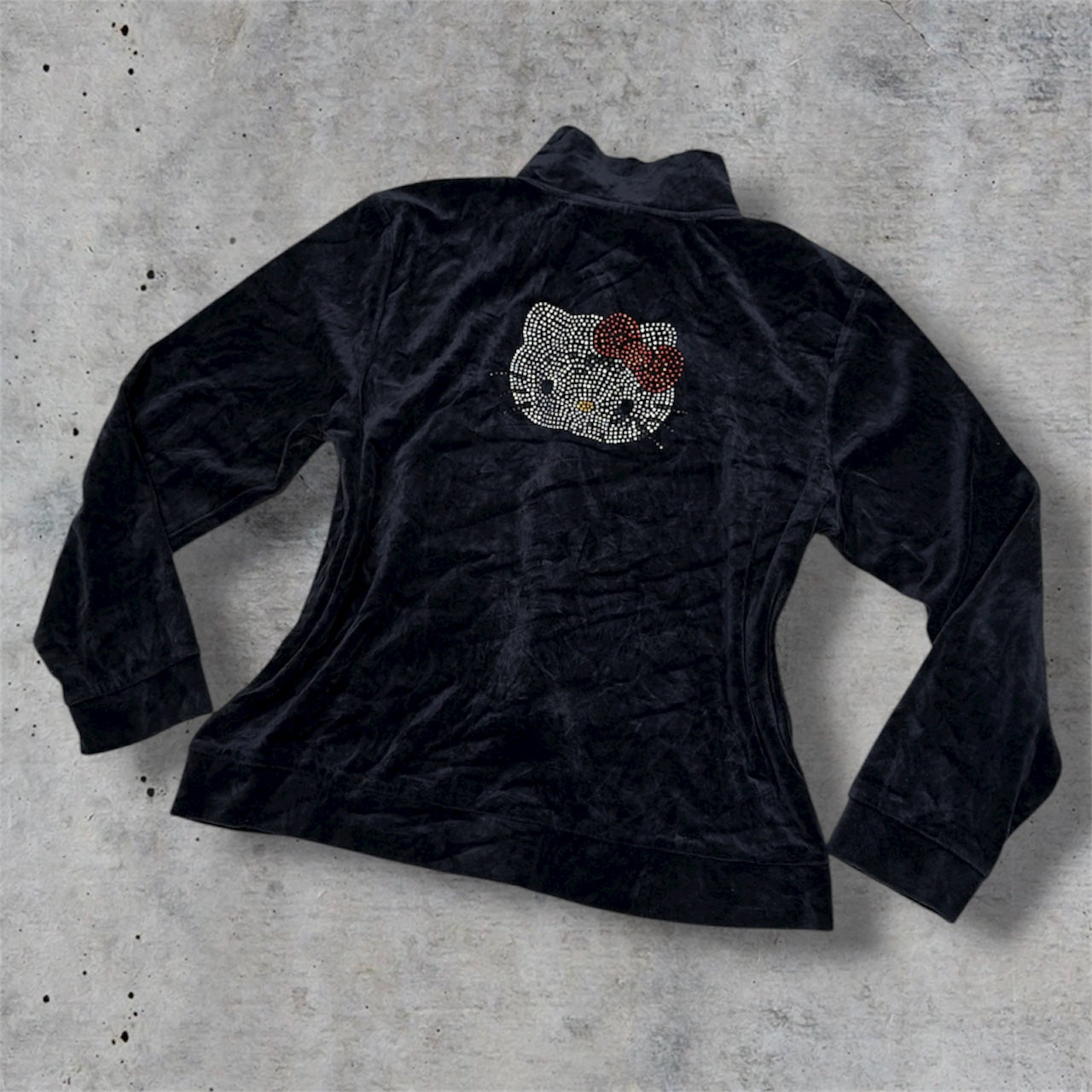 (XL ) vintage/early 2000s hello kitty velour embellished jacket