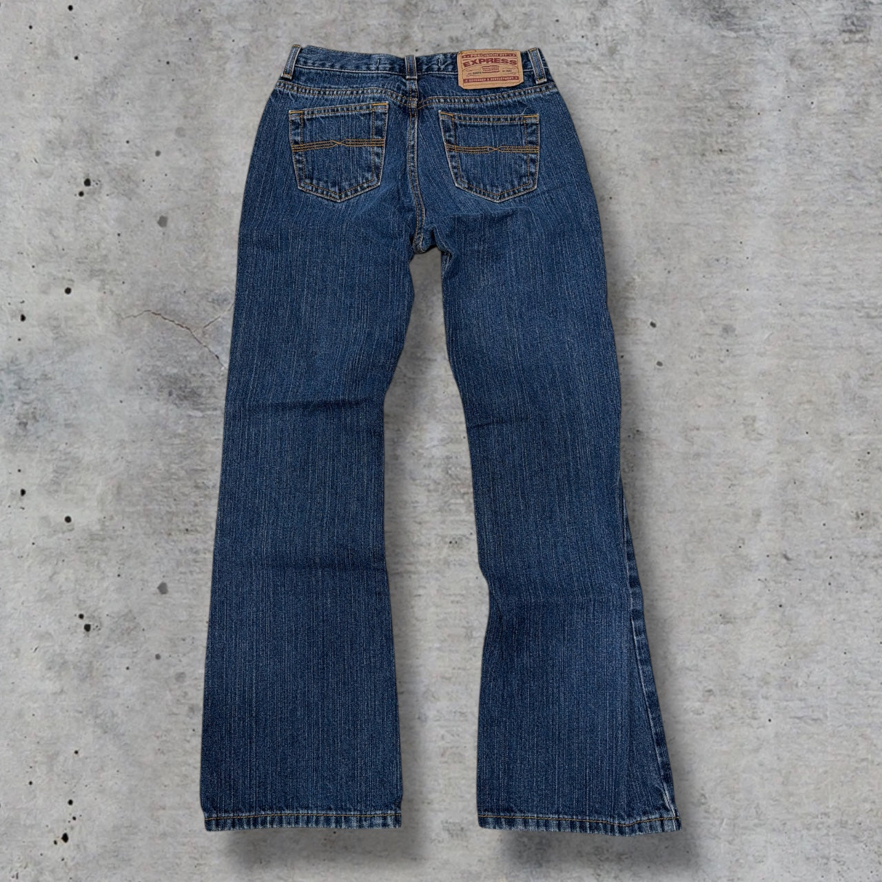 (24/25”) Y2K/Vintage Express Denim Flared Jeans