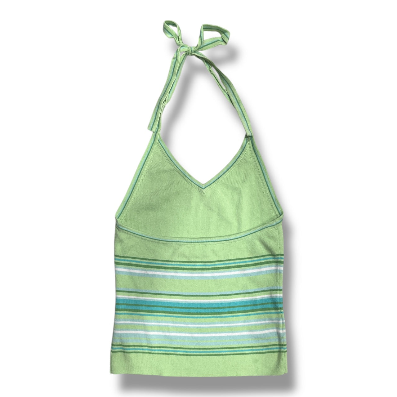 (M) Early 2000s Striped Halter Top