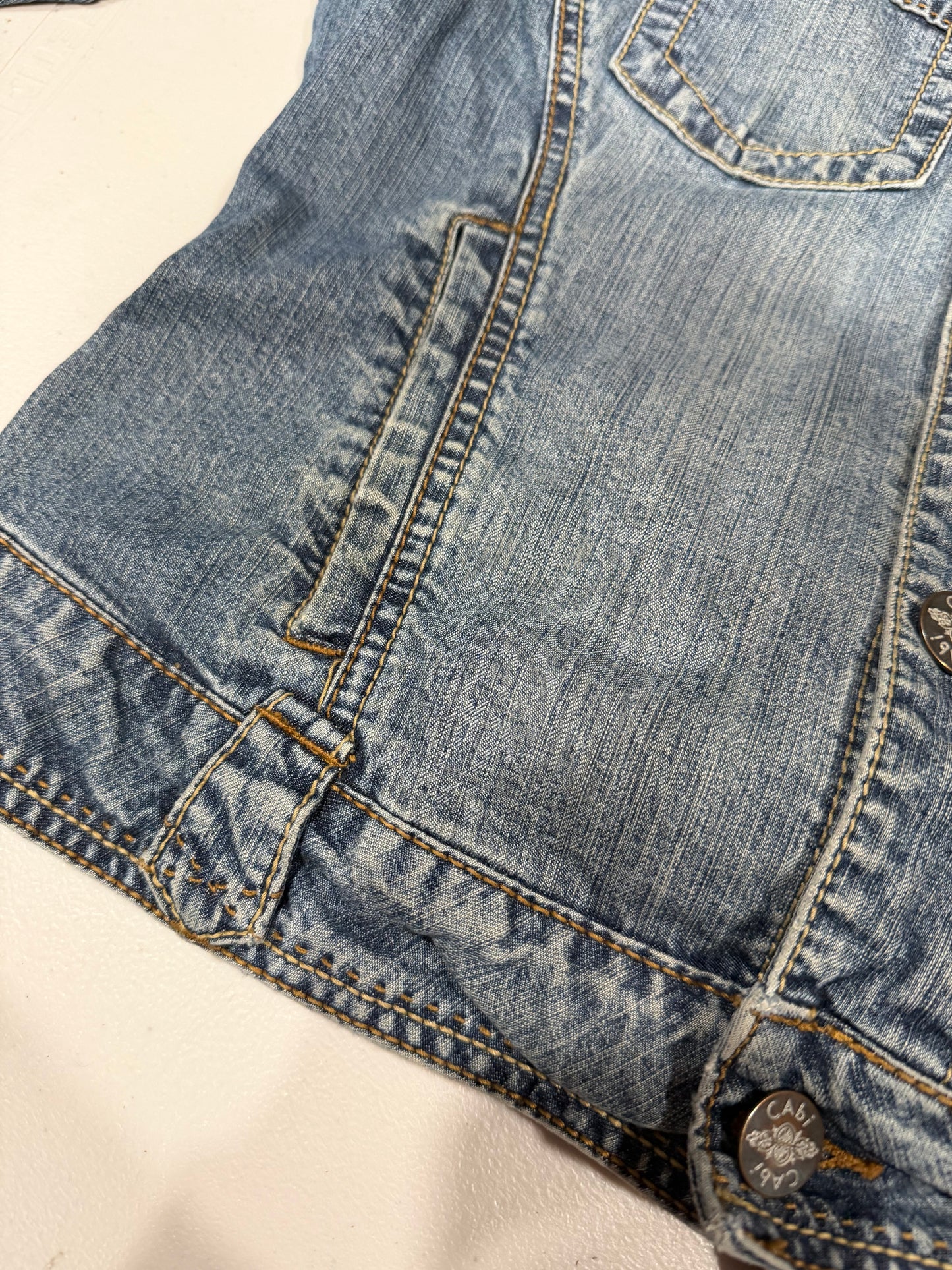 (M/L) vintage cabi denim detailed jacket