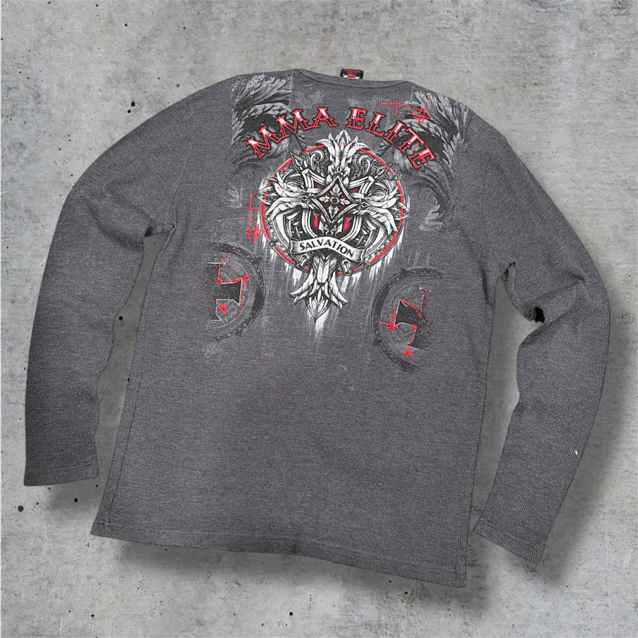 (XL) grunge MMA Elite Graphic Cross Thermal