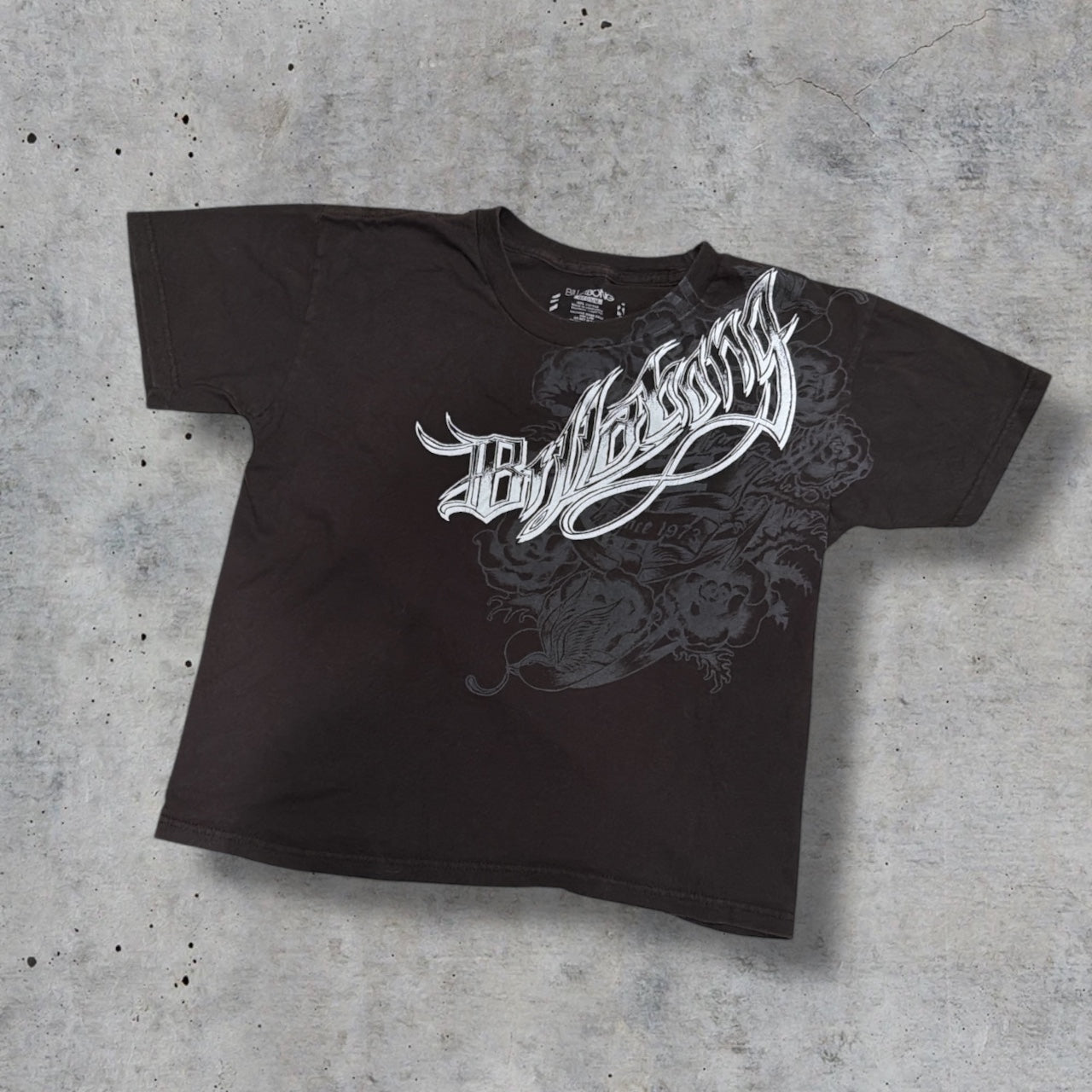 (XS/S) 2000s billabong graphic cropped tee