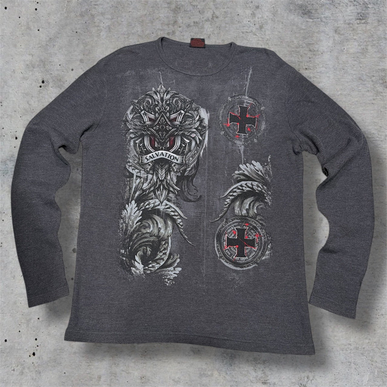 (XL) grunge MMA Elite Graphic Cross Thermal