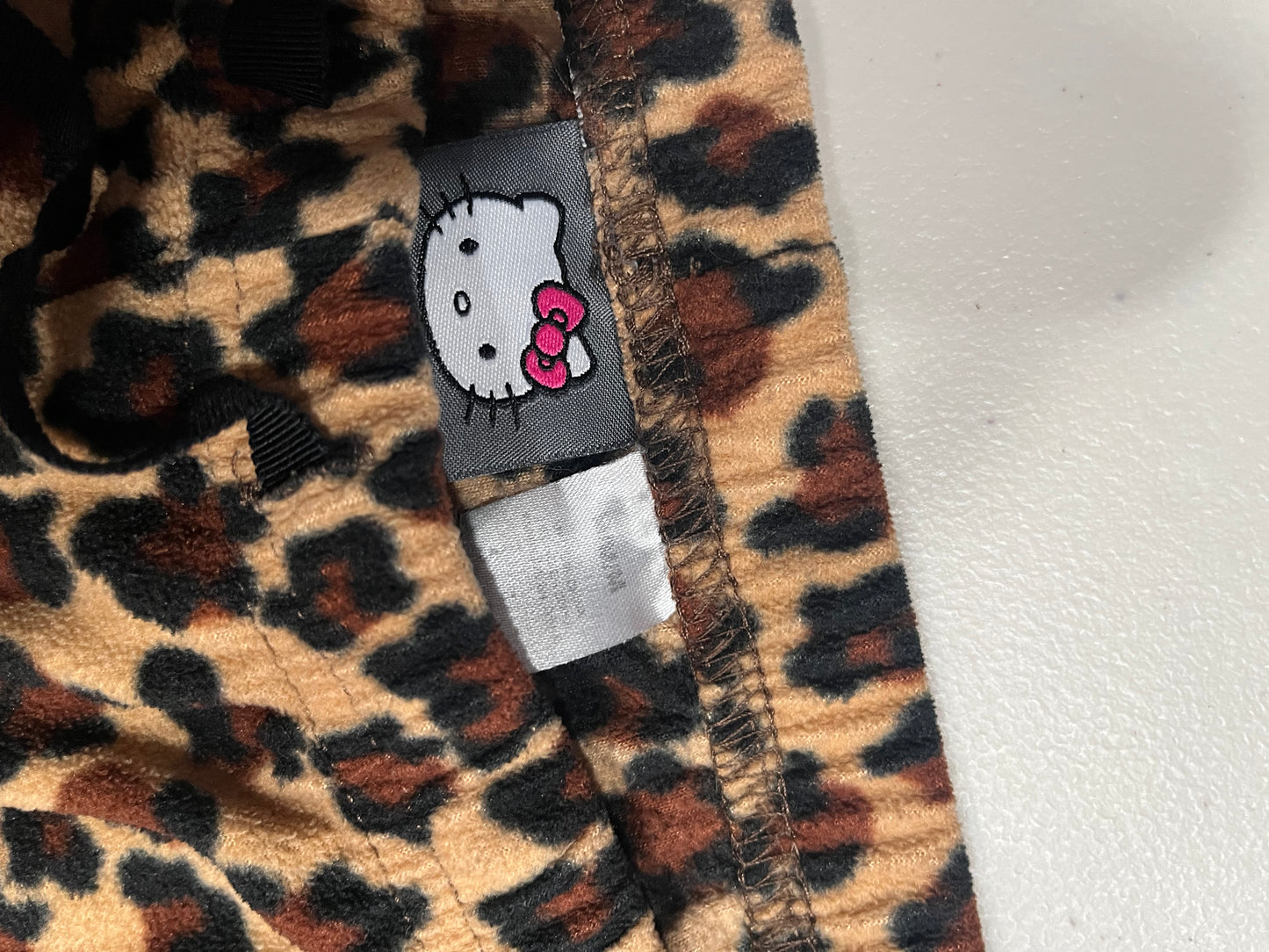 (M) Hello Kitty Cheetah Print Low Rise Loungewear PJ Pants
