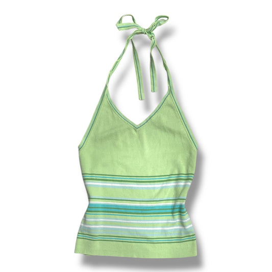 (M) Early 2000s Striped Halter Top