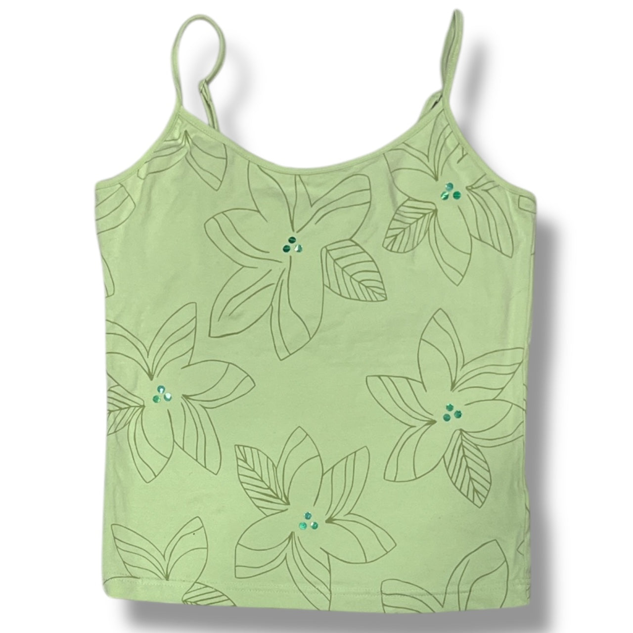 (M) Vintage GAP sequin flower tank