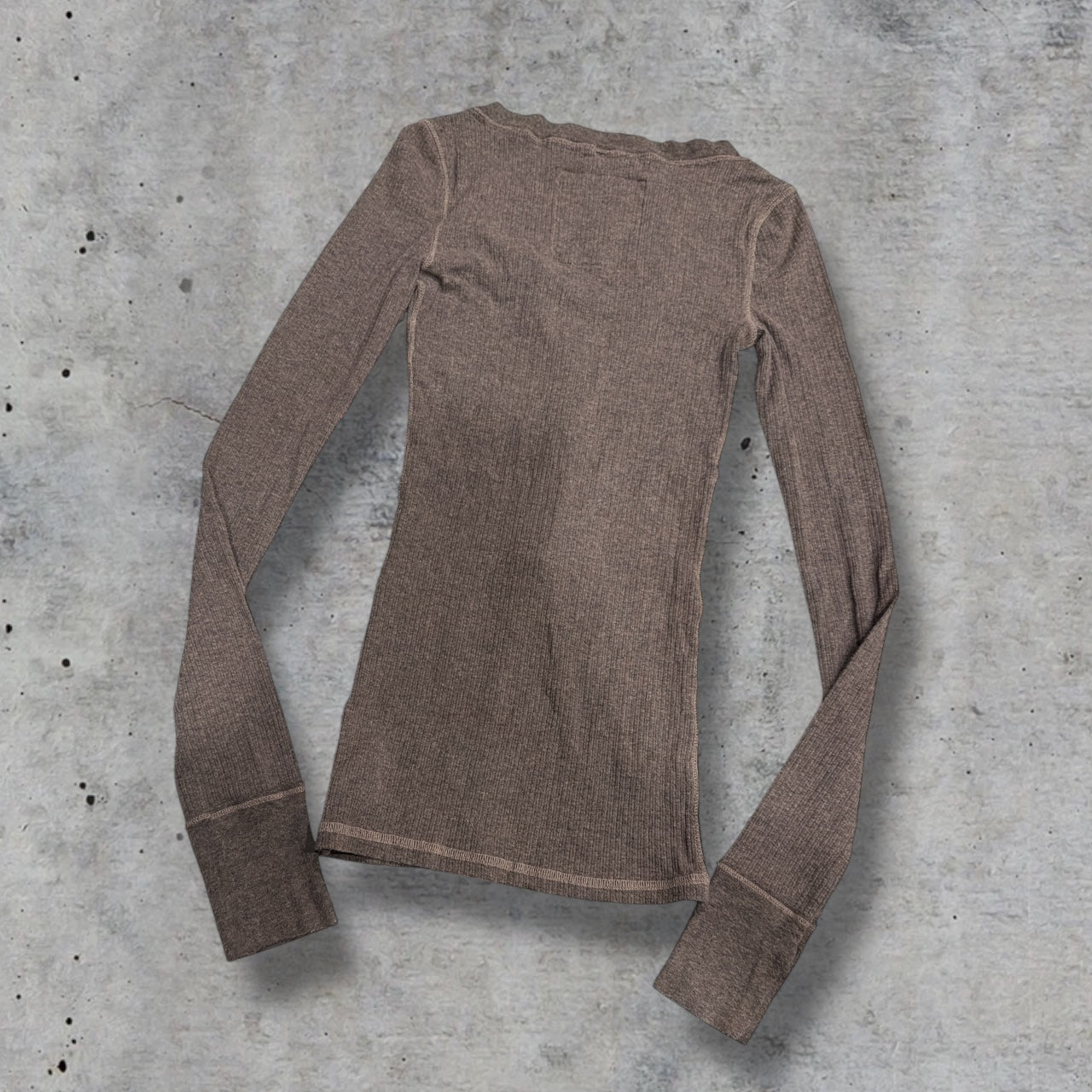 (S) 2000s abercrombie & fitch henley long sleeve top
