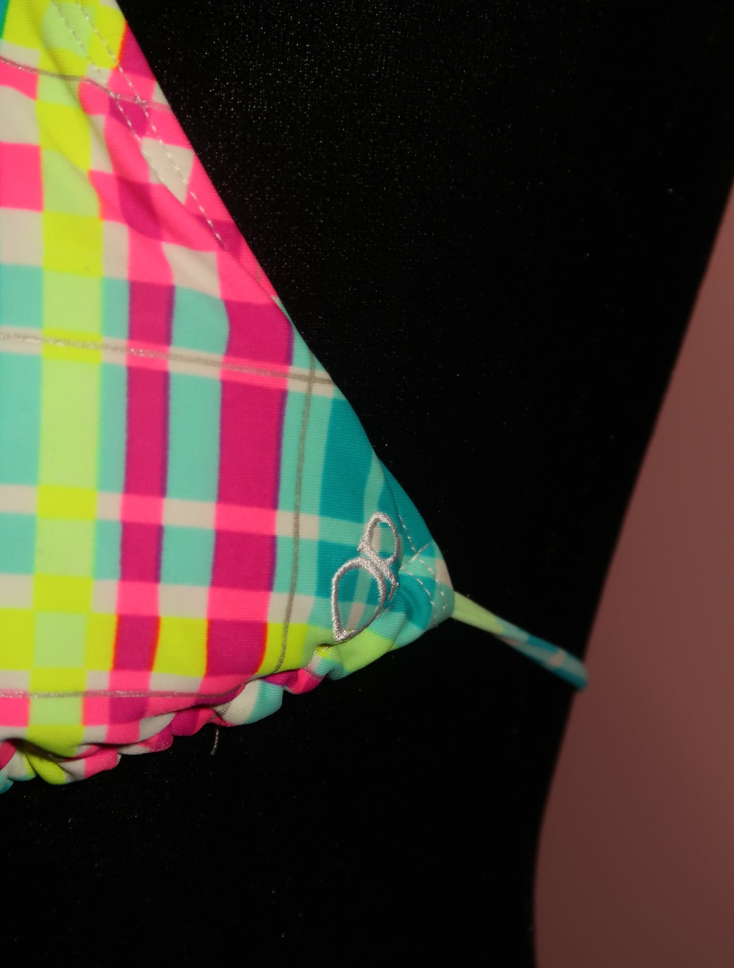 (S) 2000s multicoloured bikini top