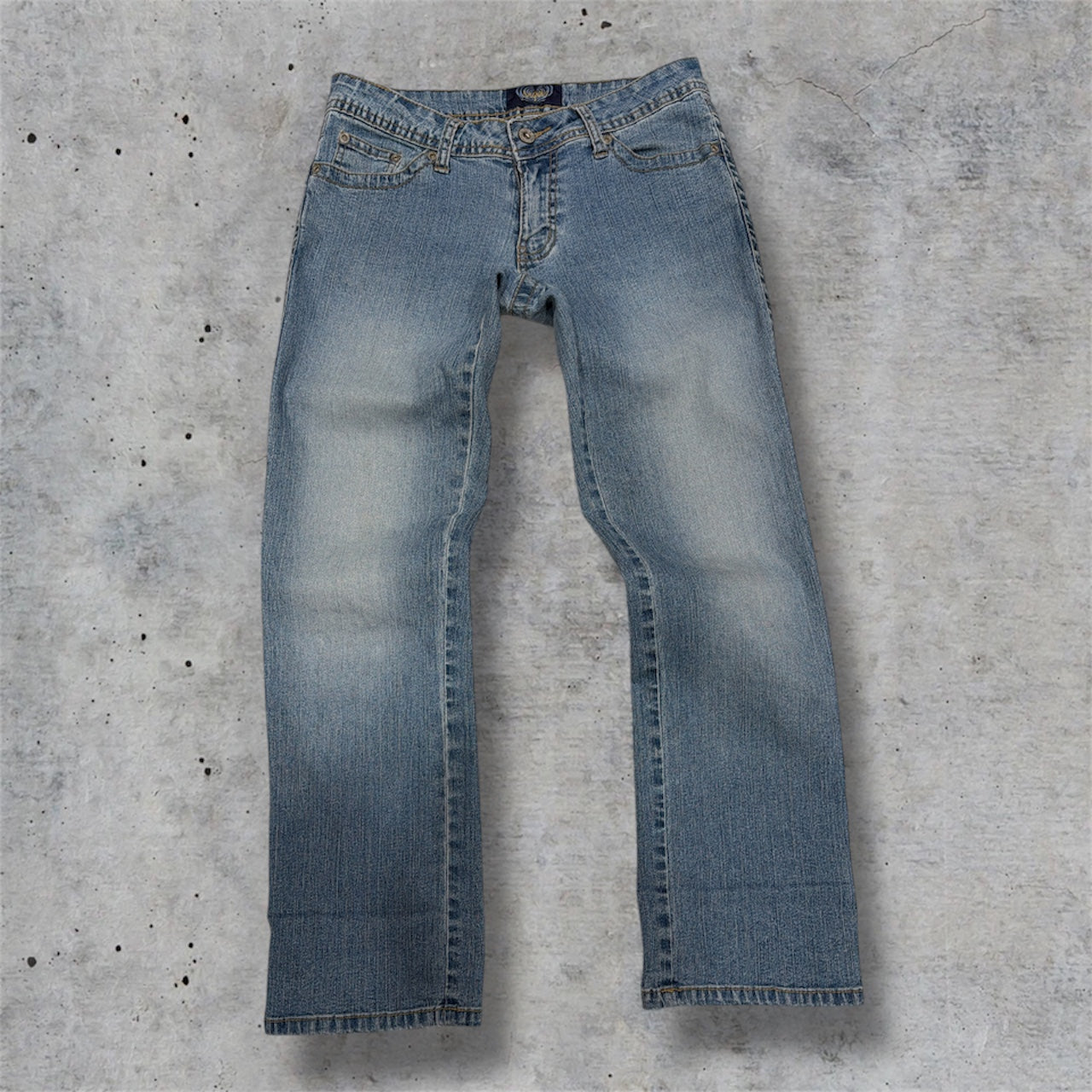 (28”) 2000s Angels Embroidered Denim Jeans