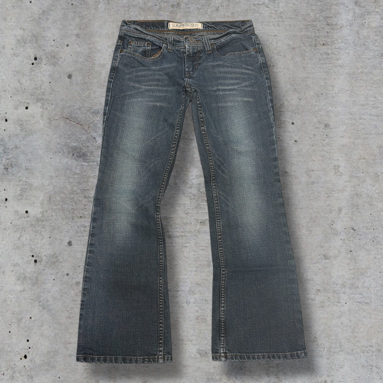 (27”) vintage express flared denim jeans