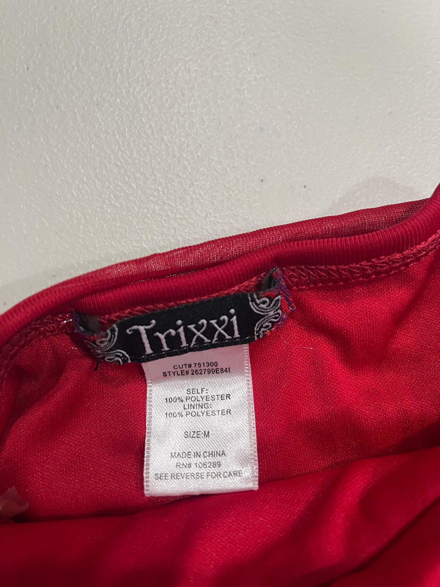 (M) Y2K Trixxy Halter Asymmetrical Trim Embellished Fairy Dress