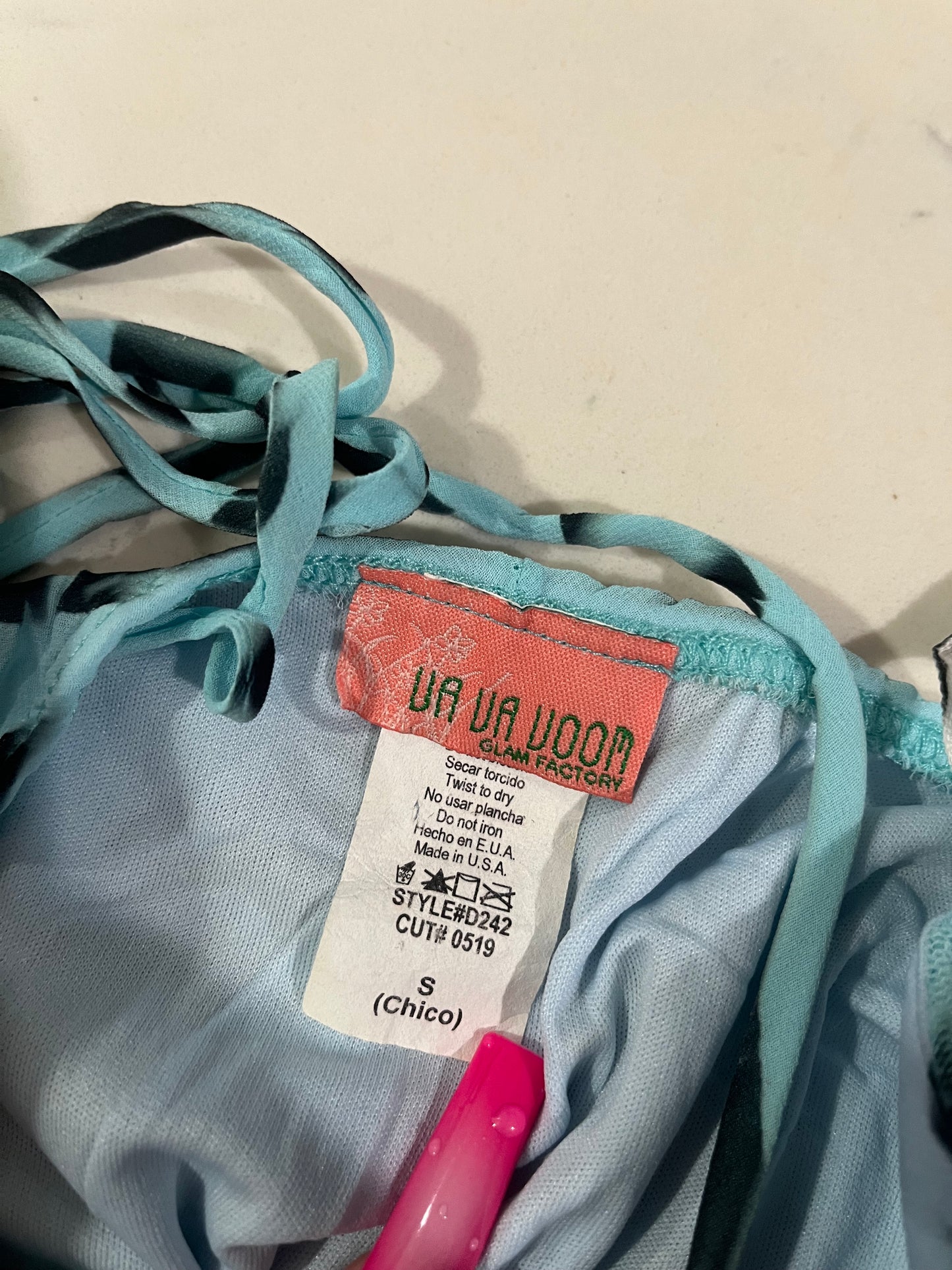 (S) 2000s Zebra Print Maxi Dress